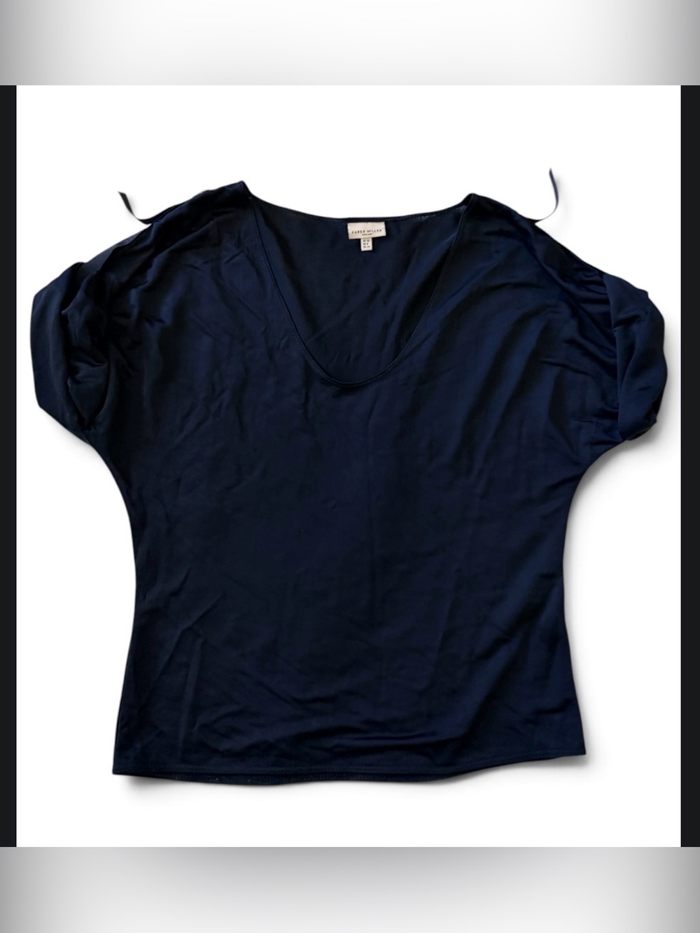 Karen Millen black V-Neck dolman Sleeve Top 6